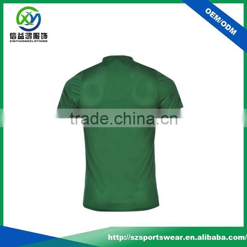 Custom performance polyester mesh men's seamless t shirt in green