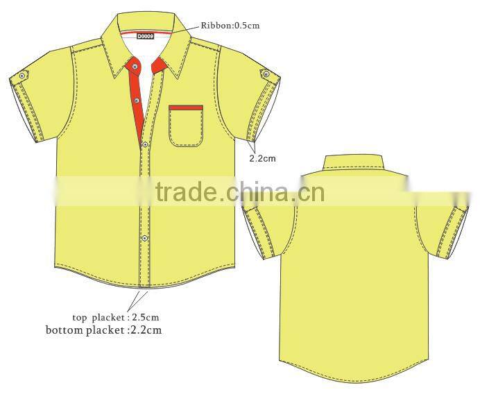 fashion designer bright colored short sleeve custom kids shirt