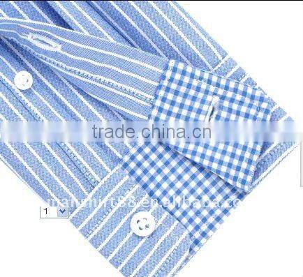 2016 long sleeve button down washed stripe oxford shirts for men