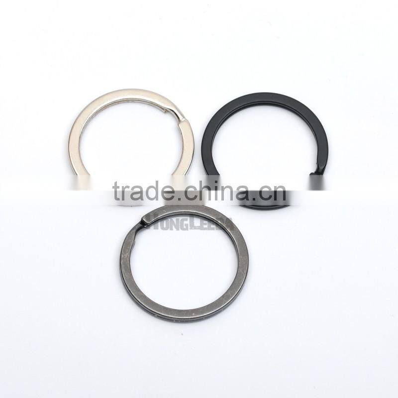 1inch 25mm metal flat Iron Round split KeyRing Key Holder,Metal Keychain Accessories nickle,black,matt enamel RING-001