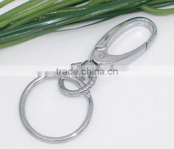 Wholesale 5 PCs Silver Tone Clasp Key Rings 75mm