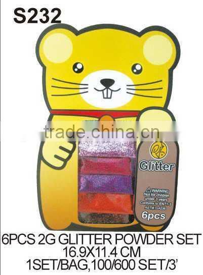 6 PCS 2G GLITTER POWDER