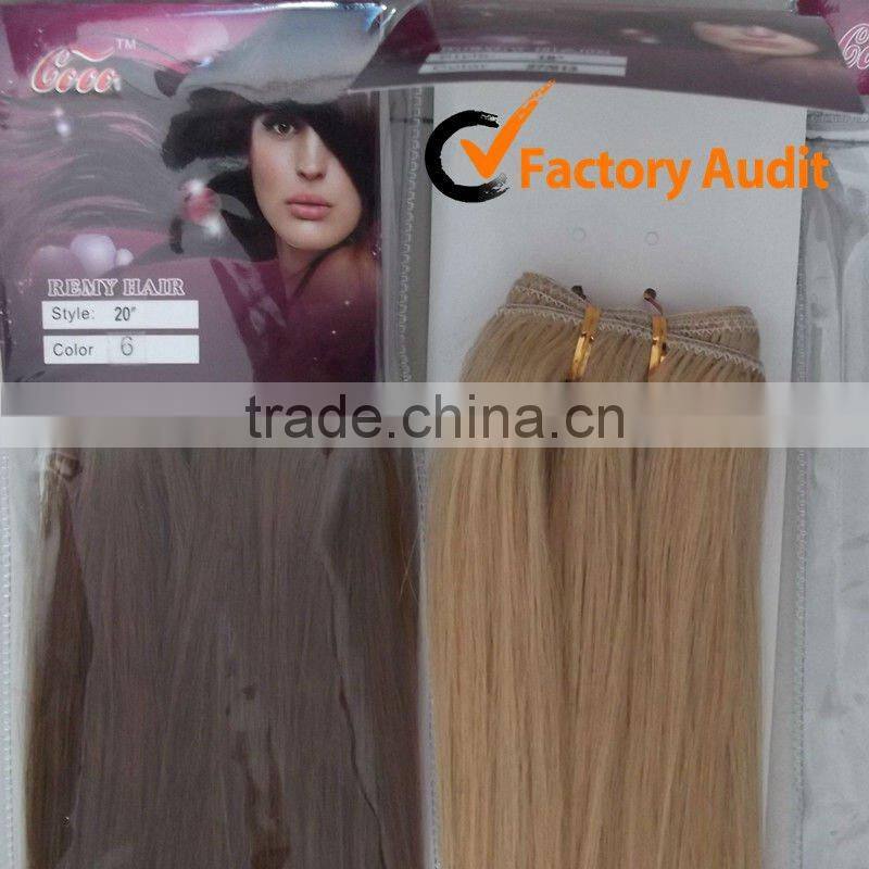 Wholesale hair extension/Loose curl hair weft extensions