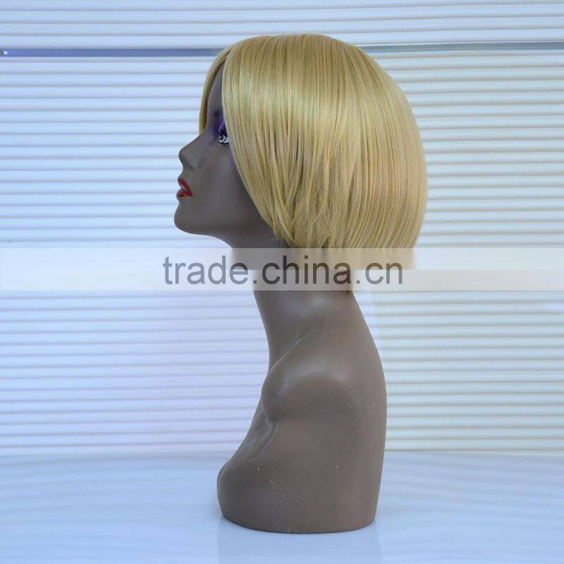 High Quality 2016 New Fashion Pink Wavy Short Bob Wig For Female Model