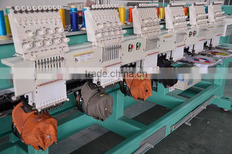 YINGYING 6heads Cap and T-shirt computer mixed embroidery machine