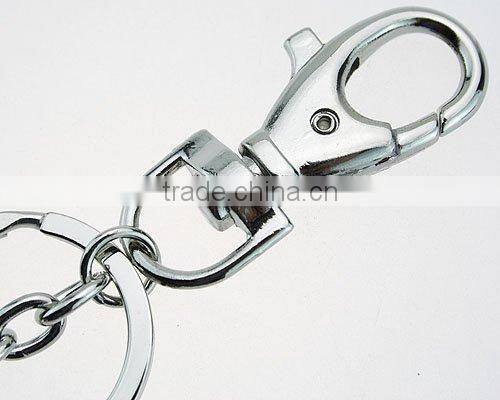 Alloy crystal pink bear fashion key chain