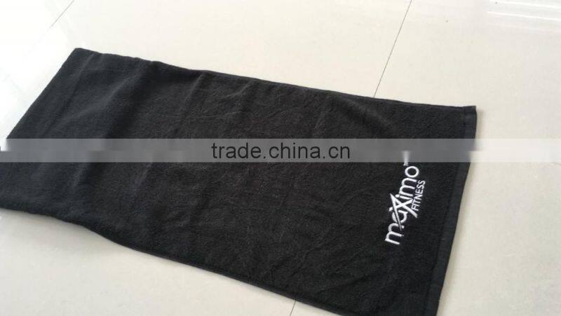 100 cotton zipper pocket customized sports towel