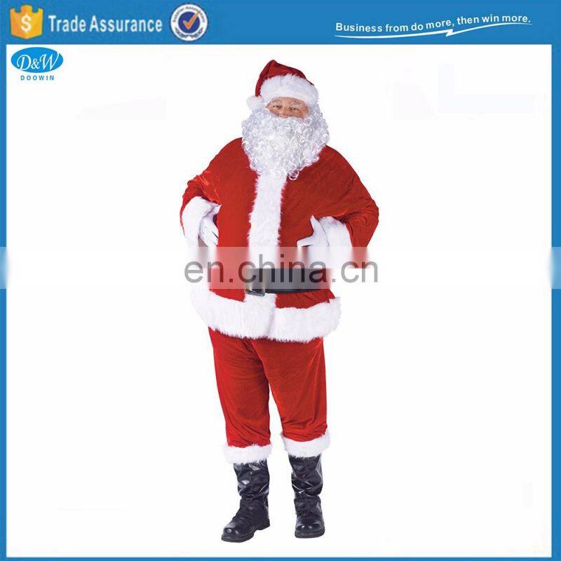 Father Christmas Suit Santa Claus 5pcs Set