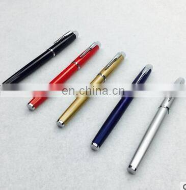 1pcs/lot New arrival stainless steel rod rotating metal ballpoint pen commercial ballpoint pen gift stationery