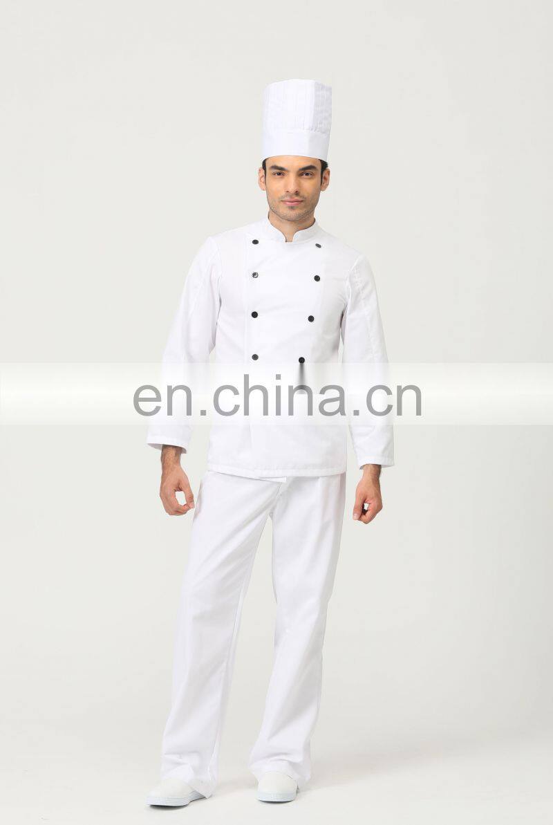 Bartender Or Baker Design Uniform Of Fashion Pants And White Shirt