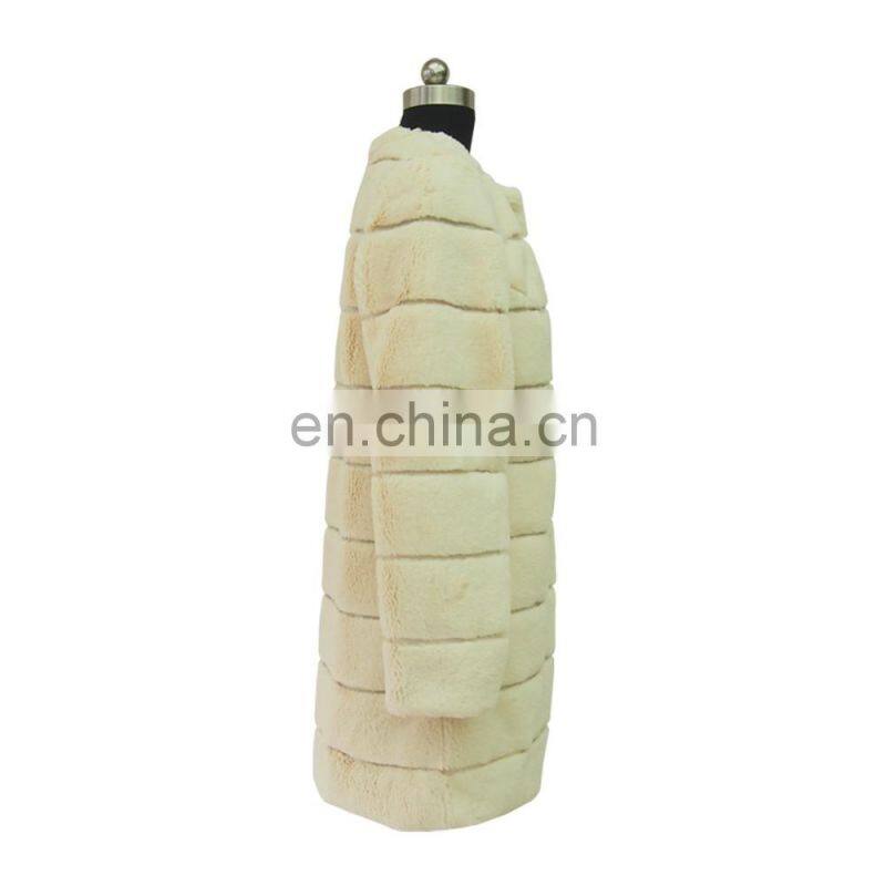 High quality OEM service elegant winter faux fur coat