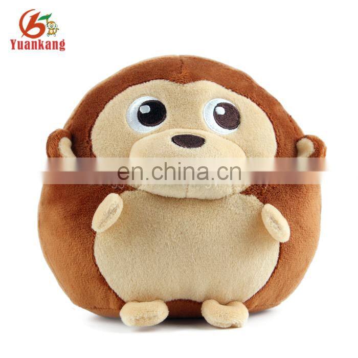 Promotional Stuffed Animal Round Shaped Plush Ball Dog Toy