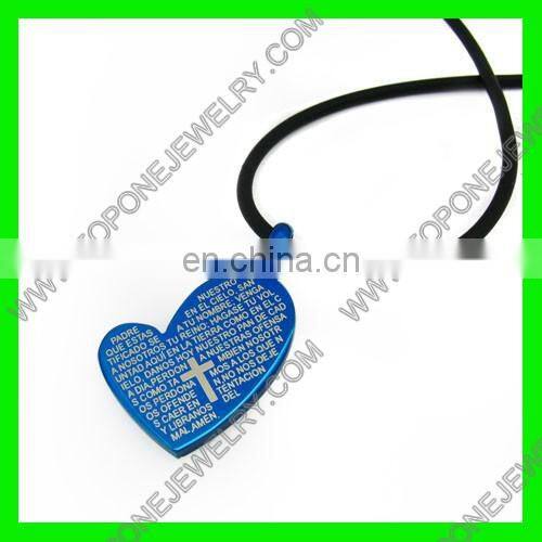 2014 Latest Design Lifetime HEART CROSS Stainless Steel Cross Pendants China Best Steel Jewelry Manufacturer