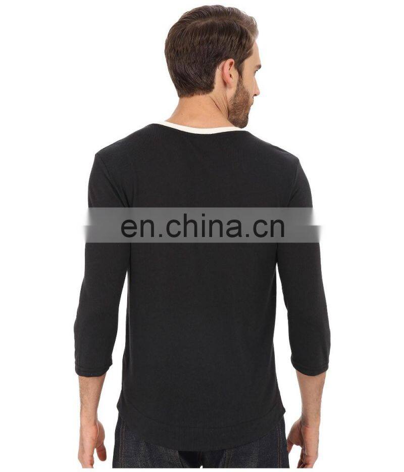 high quality bulk white o-neck button blank black t-shirts half sleeve mens slim fitted plain no brand t-shirt
