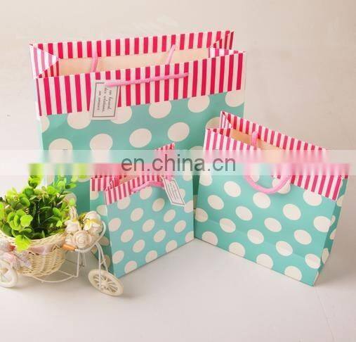 2015 flat bottom printed handmade jewelry paper gift bag for promotion