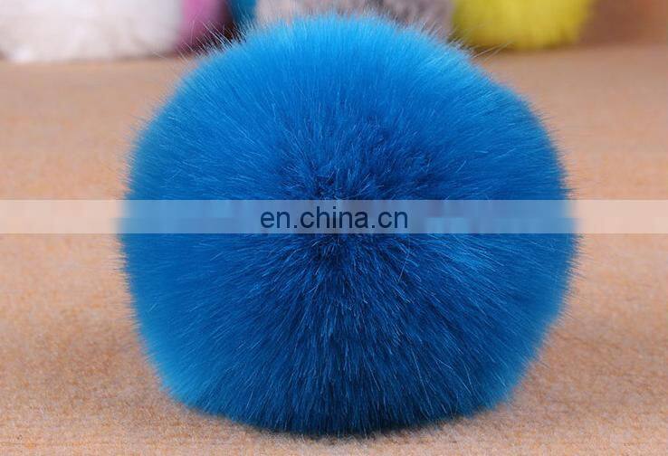 white fur fluffy ball key chain fur pom keychain rabbit fur ball keychain for women bags