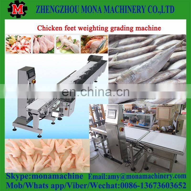automatic weight sorting /grading machine fo chicken parts / chicken drumstick/ chicken feet