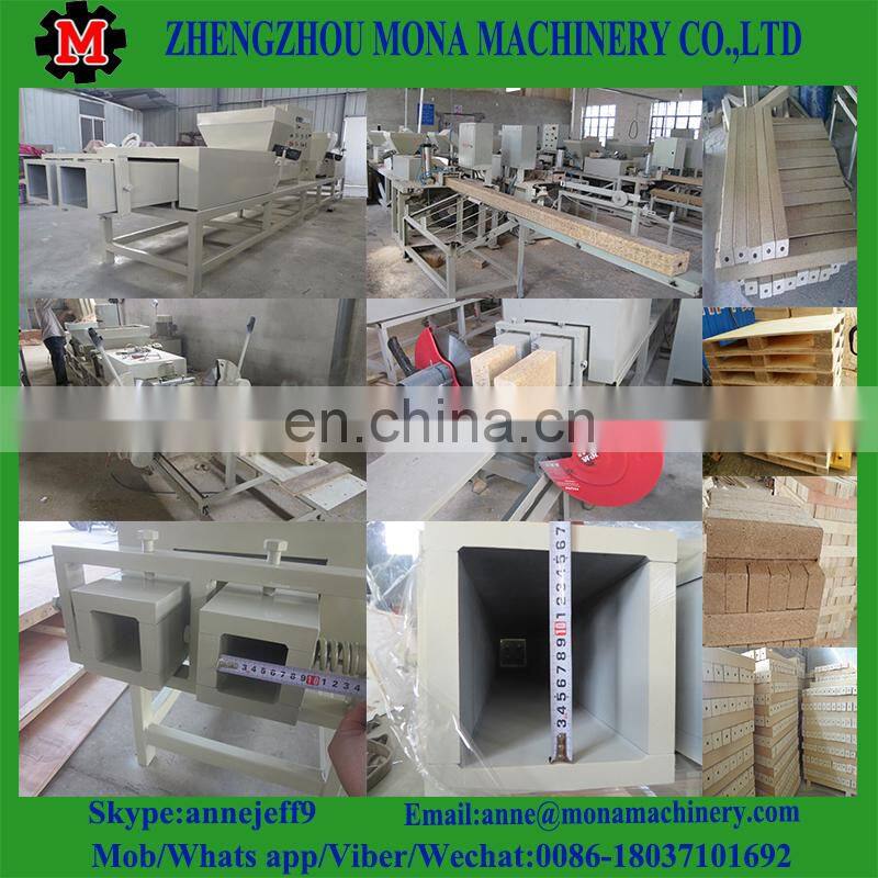 Sawdust recycling wood pallet foot making machine/wood pallet block hot press making machine for sale