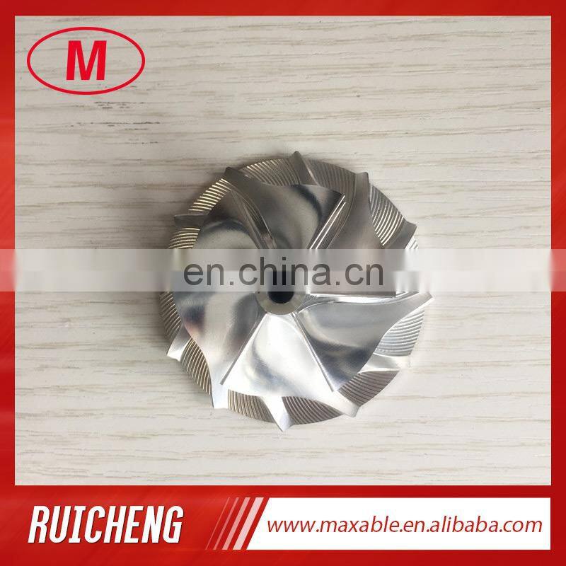 RHF4H 43.50/60.00mm 6+6 blades high performance turbo turbocharger aluminum 2618/Billet/milling compressor wheel