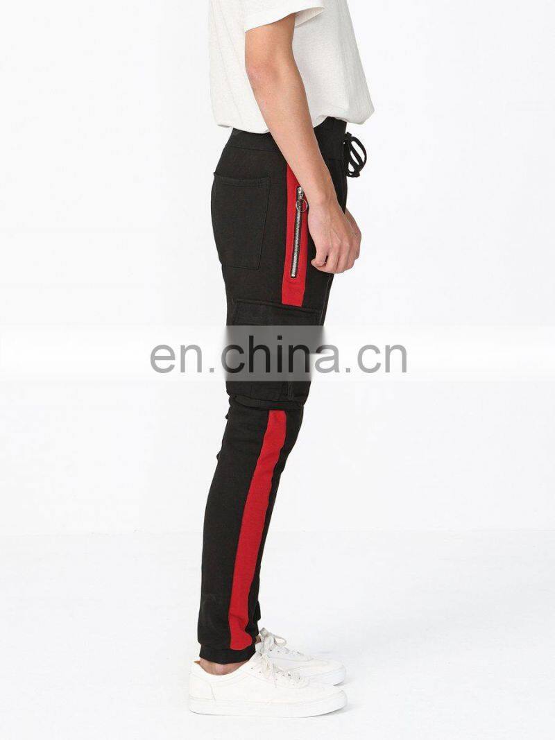 DiZNEW China OEM Factory Wholesale Black Drawstring Track Pants