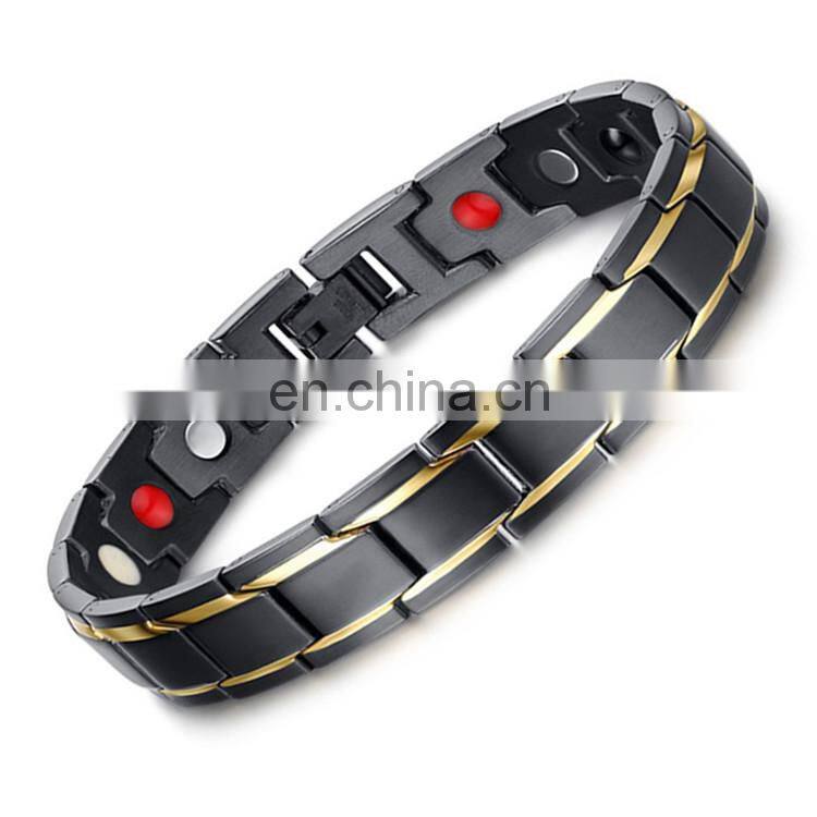 Guangzhou factory steel jewelry ion bracelet energy balance health energy bracelet