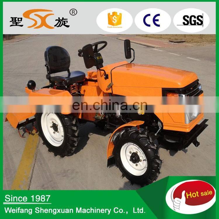 New agricultural small turning radiu 15hp farm small tractor made in China