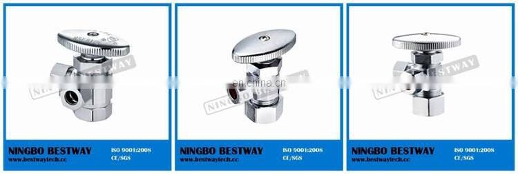 Chrom Plated Brass Angle Stop Valve with Pex Connection