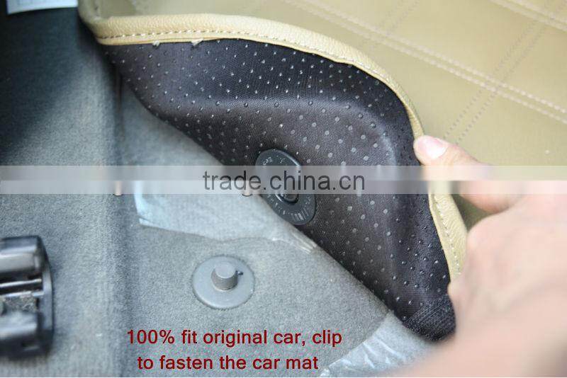 Wearproof 4D leather carpet car mat