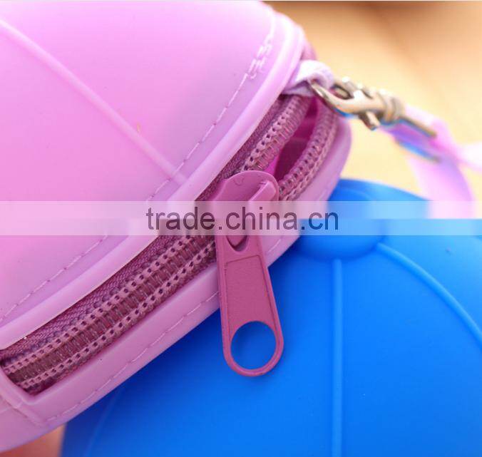 Hotest Design silicone rubber mini cap coin purse Trend Women Coin Handbag Purse