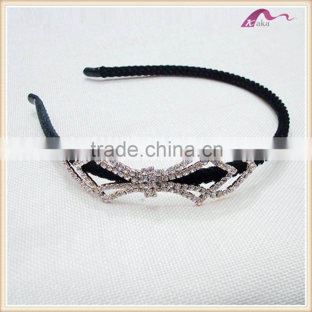 Latest fashion hair accessories with charm plastic pearl head band for women