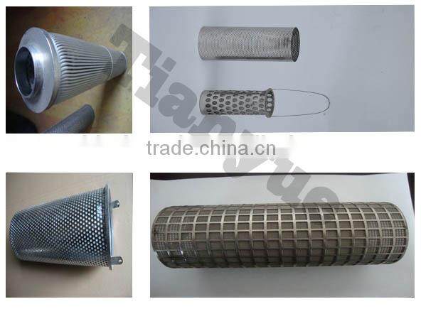 stainless steel perforated filter cylinder