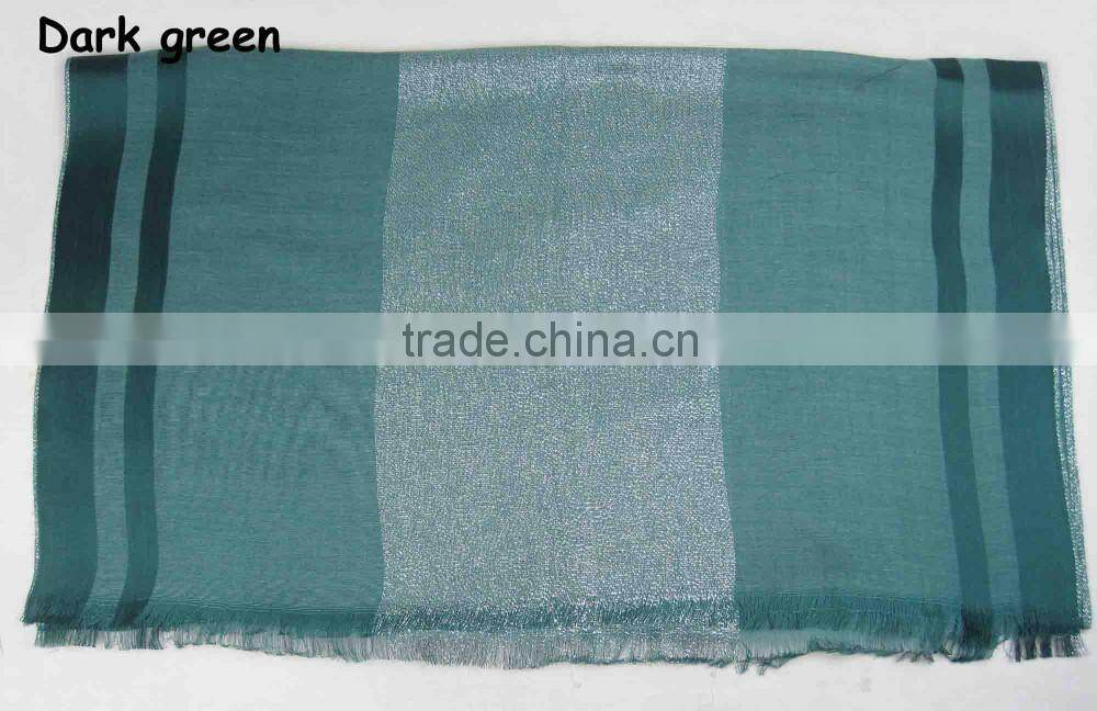 S449 Lovely design long muslim scarf Slub cotton muslim scarf