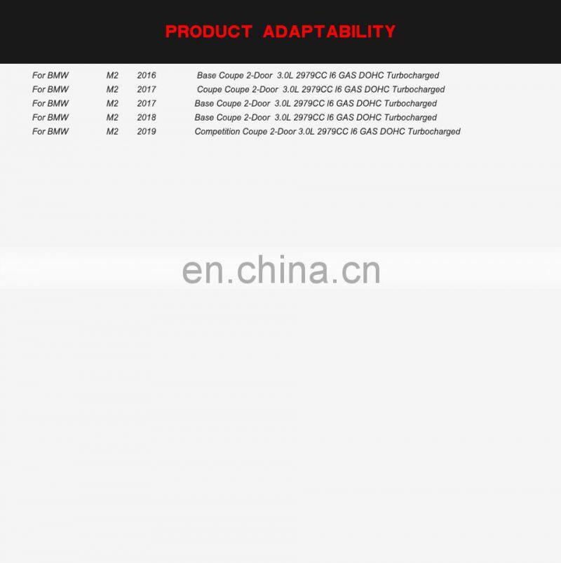 Carbon fiber rear diffuser three section with light for BMW M2 2016-2019