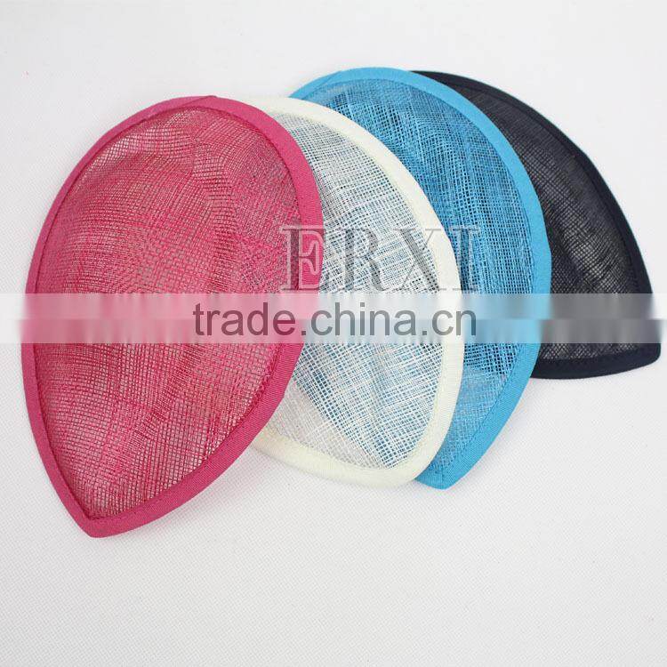 Wholesale Ladies Fascinator Hat Sinamay Base 13.5cm Decorated Bridal Headpiece