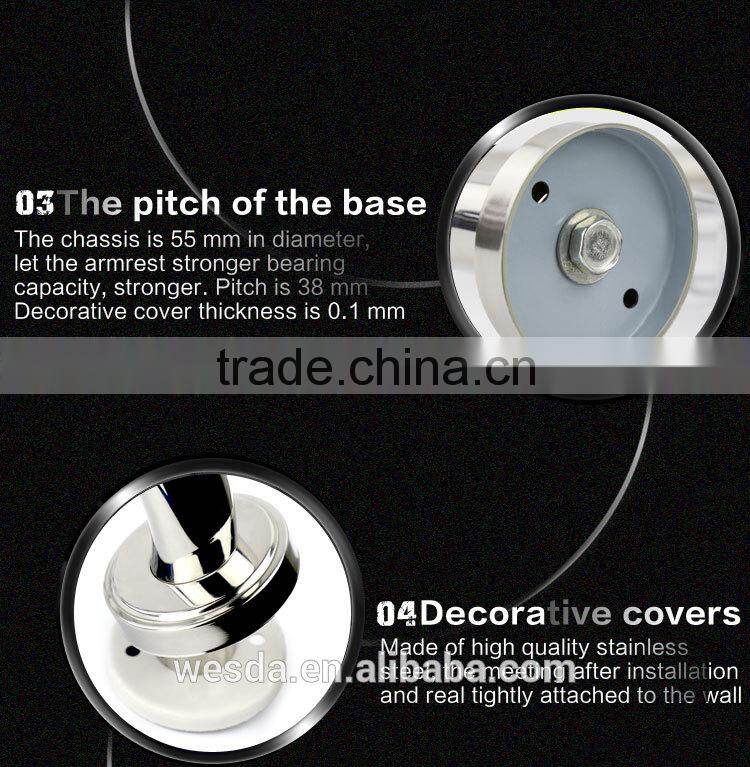 2015 Wesda Steel Bathroom handicap toilet grab bars 0127