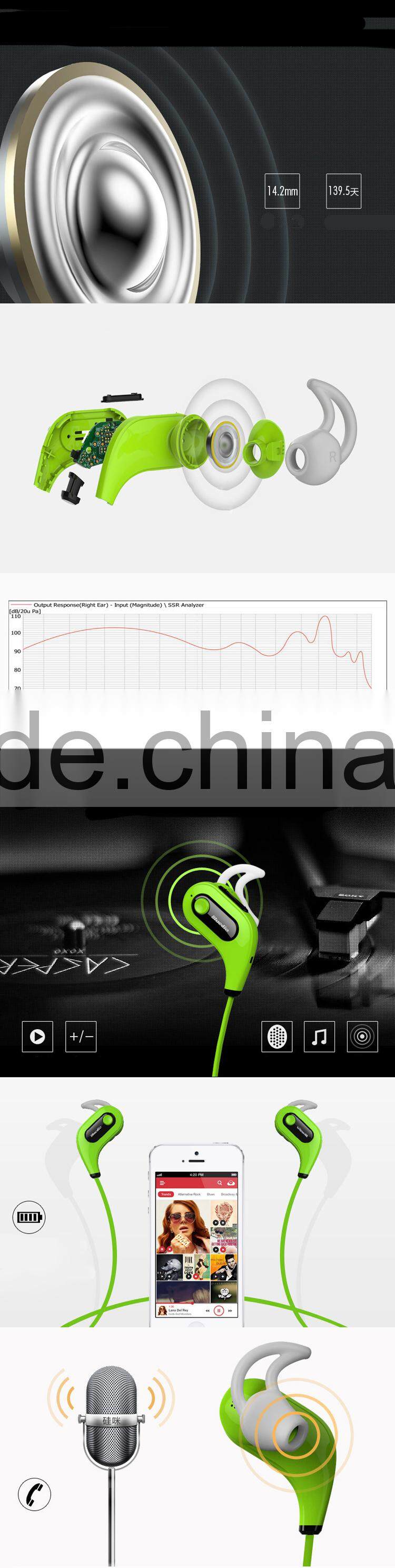 Bluedio S6 Bluetooth earphone with mic bluetooth 4.1 bluedio bluetooth headset manual