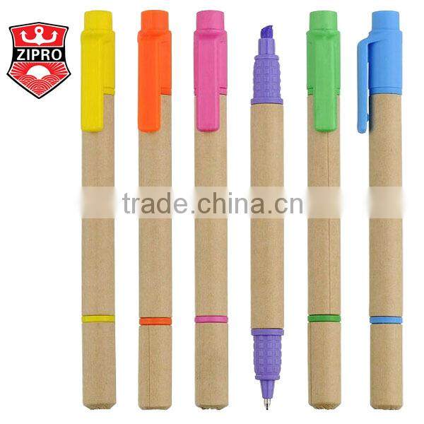 Bio resource Chinese Recycled Kraft Paper Pen, Promotional Paper Pen