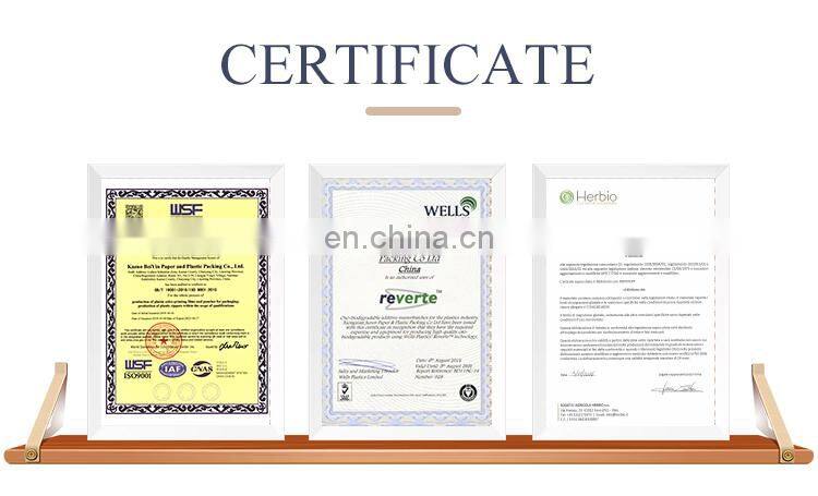Biodegradable plastic bags wholesale plastic food packaging bags with zip lock