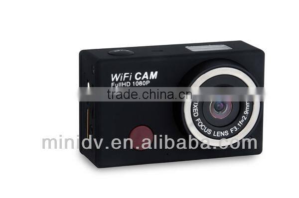 Full HD 1080P 30 Meters Underwater Sport Camera with Built-in WiFi For Remote Controlling By Android & IOS Smartphone