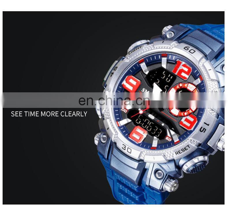 SMAEL1921 Quartz Watch Men Watch Waterproof Stopwatch LED Watches Male Clock Sport Men Digital Wristwatch