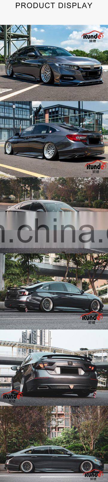 Runde Auto Car Accessories PP Material Body Kit With Front Rear Lip Warp Angle For Honda 10th generation Accord body kit