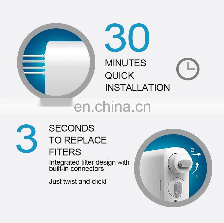 600G filter tankless RO water purifier quick filter change for home use best choice healthy drinking