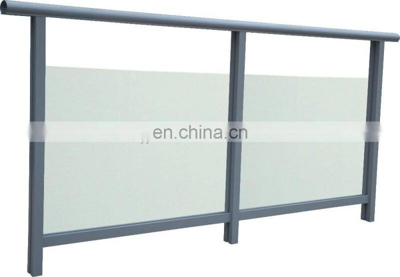 YY tempered balcony glass stair railing cost balustrade aluminum handrail balustrade