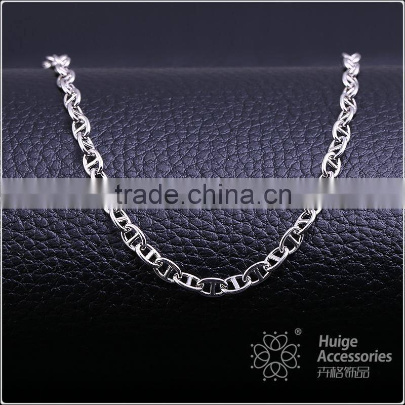 latest jewelry product designs 2015 rhodium plated flat curb chain sun necklace