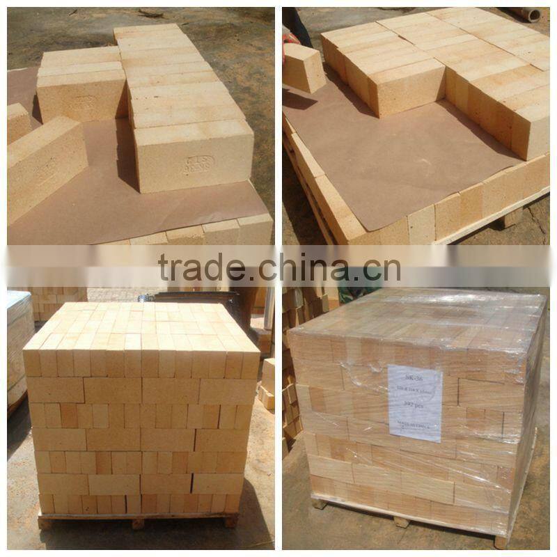 Low Creep High Alumina refractory clay Bricks for glass