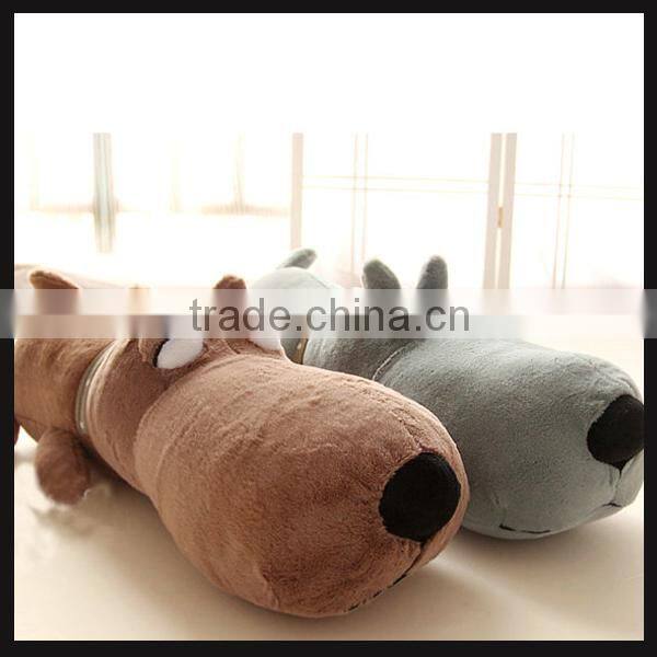 stuffed plush animal dog shaped cushion