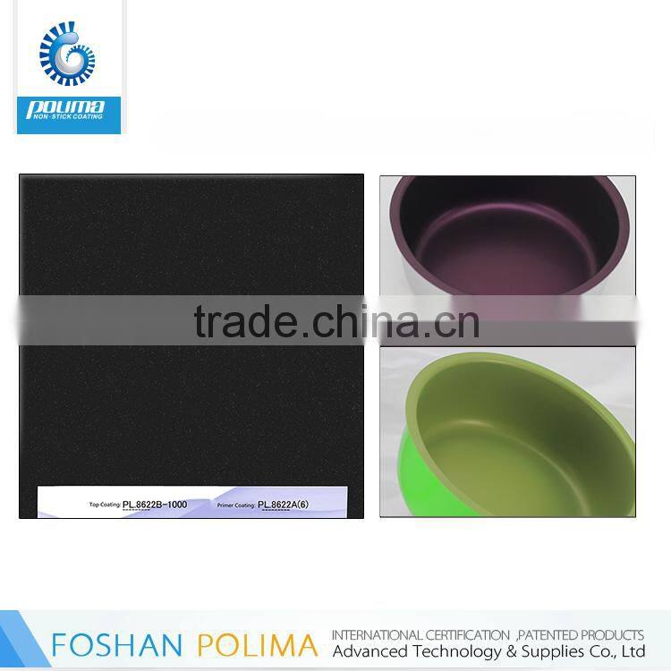 OEM Foshan Polima 2 layers spray paint teflon coating for cookware/ Ptfe non stick coating