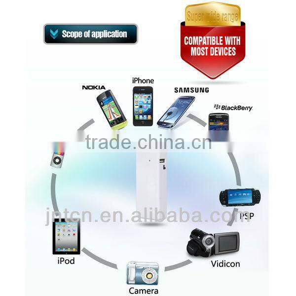 220V 4000/4400/5200/5600mAh universal portable plug-in mobile phone wall charger power bank with AC connector MP011