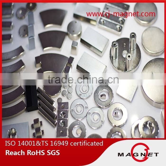 customized permanent ndfeb/neodymium magnet certificated by ISO14001, ISO9001, ISO/TS16949, professional manufacturer