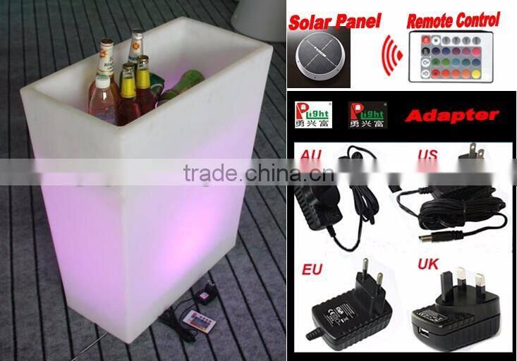 Rechargeable led light Ice bucket with remote control YXF-6070BS